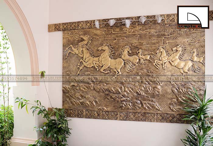 Tranh phù điêu ngựa, tranh phù điêu đẹp